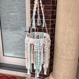 Handmade Macrame Chandelier Dreamcatcher